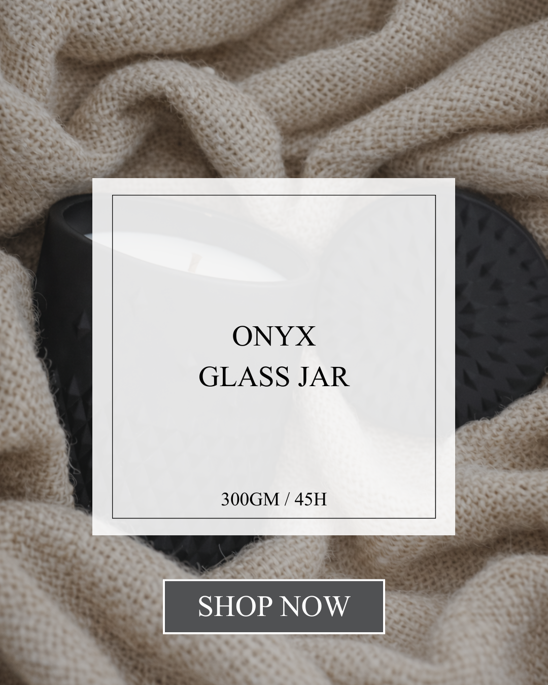ONYX GLASS JAR
