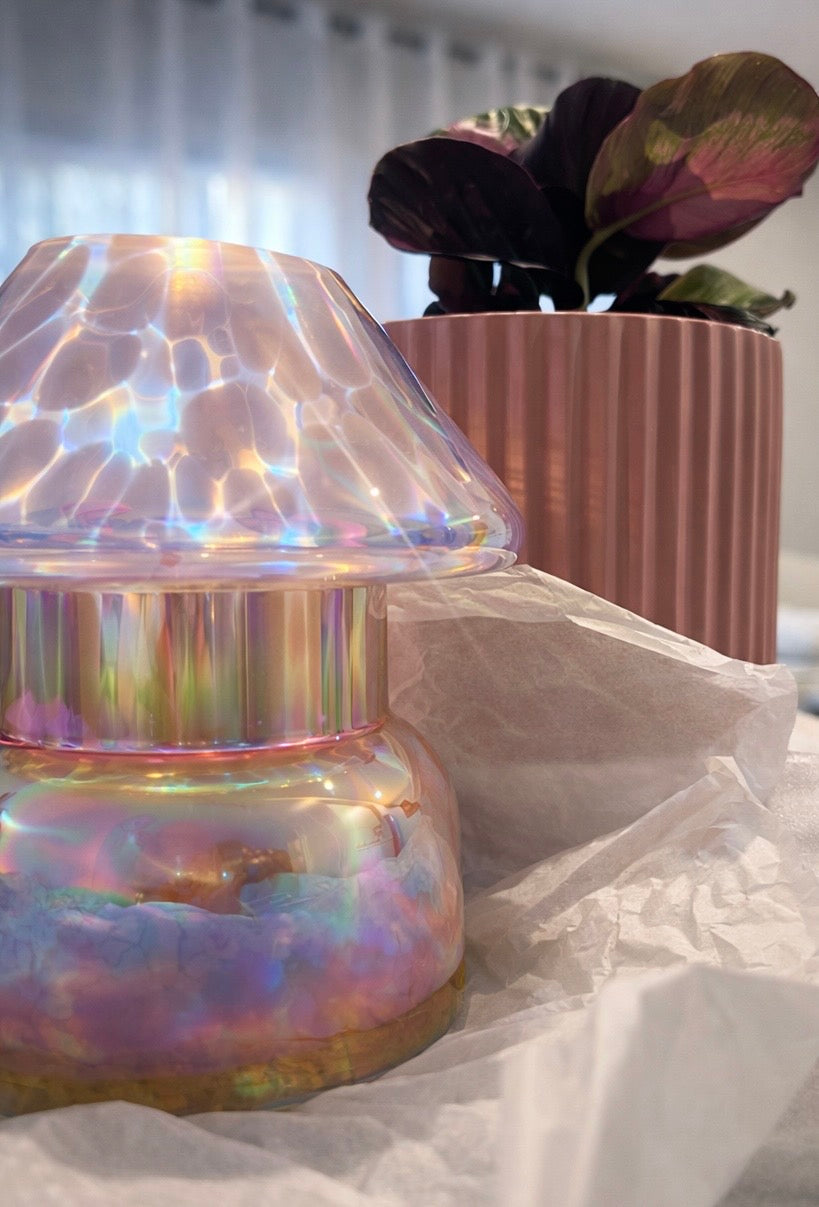 Mushroom Candle Lamp - Pink