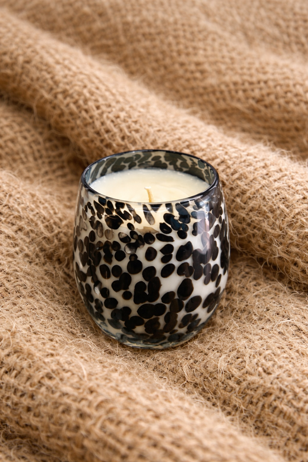 Patterned Jar - Cheetah (Black)