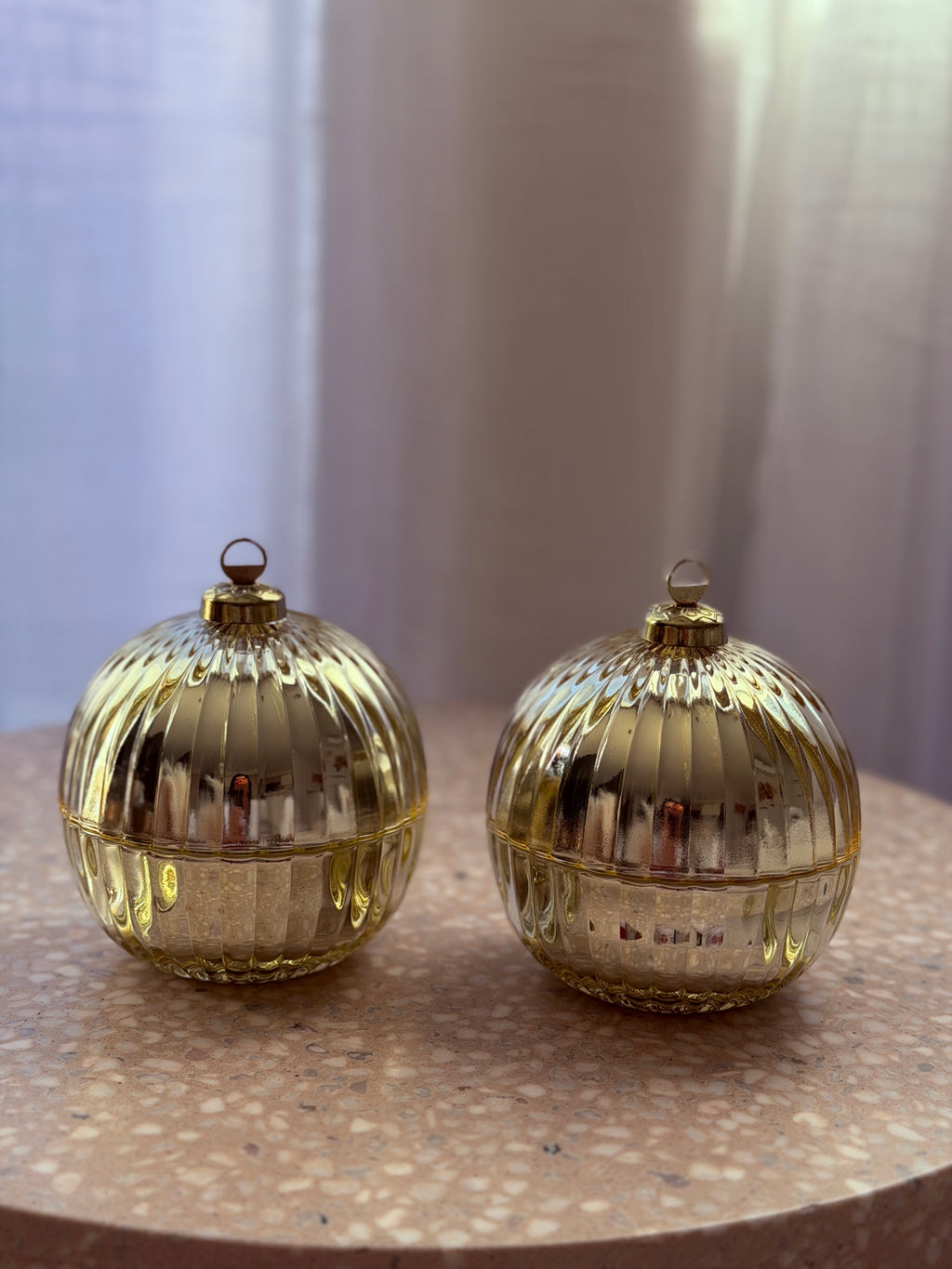 Golden Glow Bauble Candle