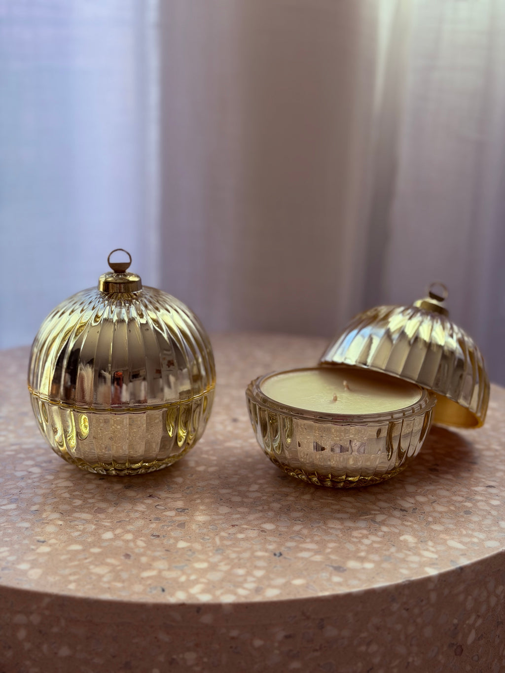 Golden Glow Bauble Candle