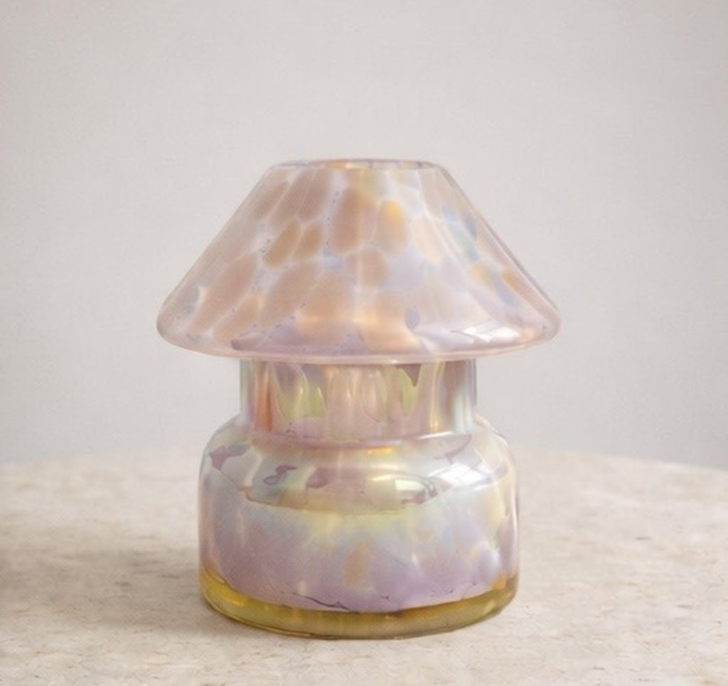Mushroom Candle Lamp - Pink