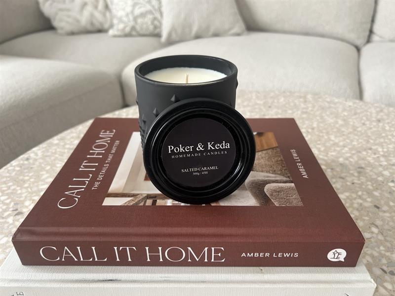 Onyx Glass Jar - Salted Caramel