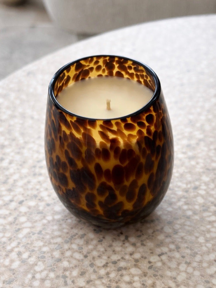 Patterned Jar - Leopard (Brown)