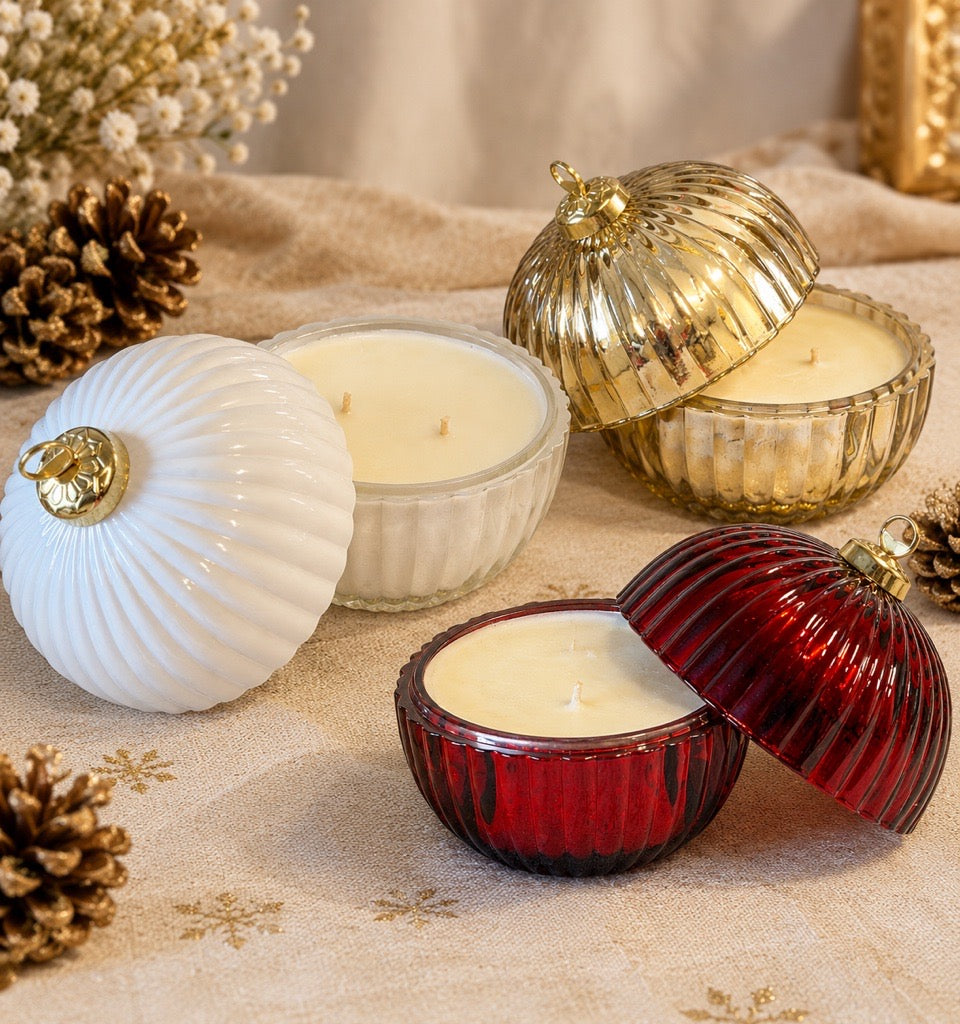 Golden Glow Bauble Candle